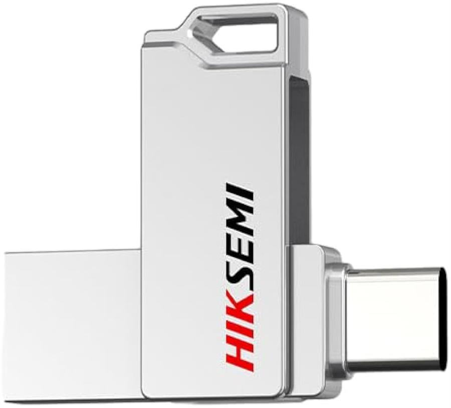 Pendrive Usb-C 64GB Hiksemi Metalico HS-USB-E327C-64GB-U3-SILVER