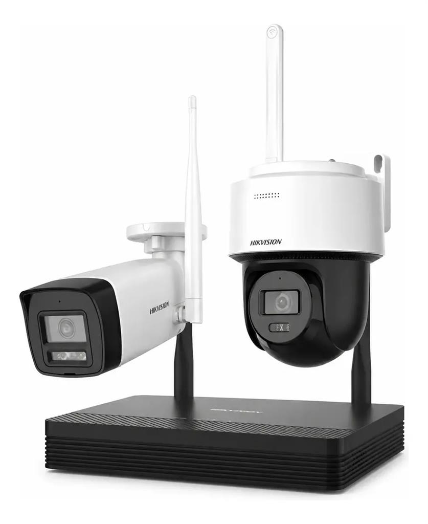 Kit Wi-fi 4MP Hikvision Nks424w03h 2 Camaras Ip Exterior