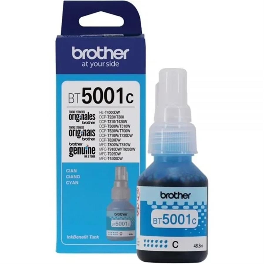 Botella de Tinta Brother Cian BT5001C