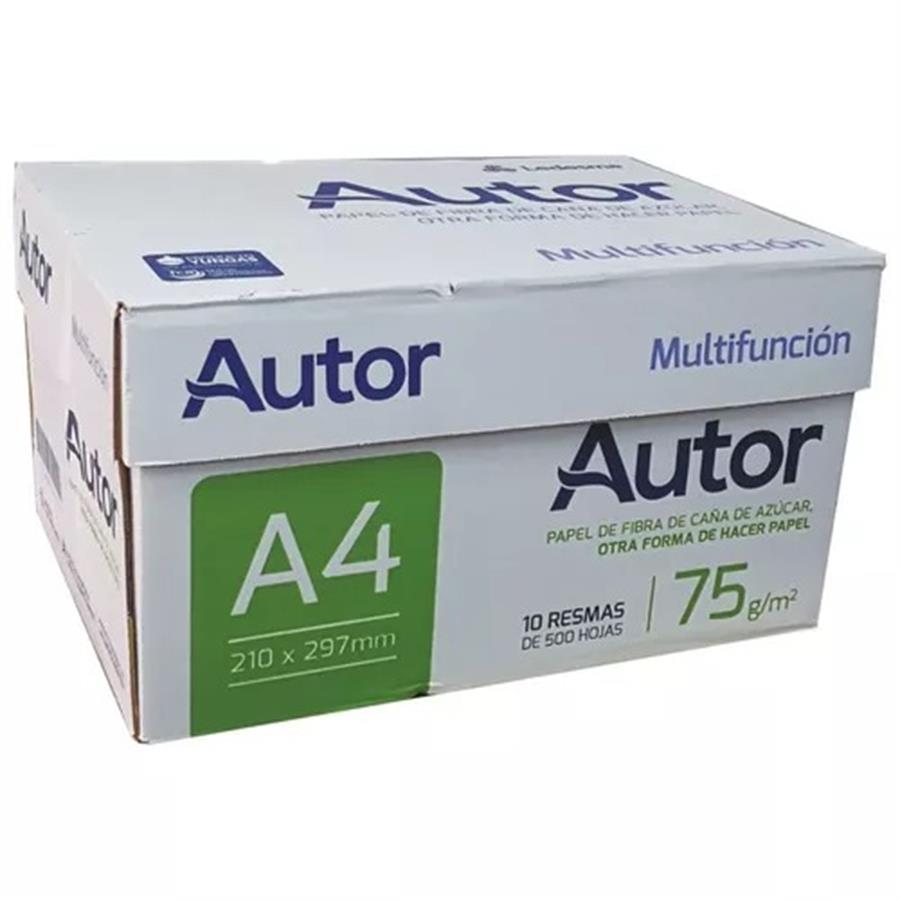 Resma A4 75 gr. Autor Caja