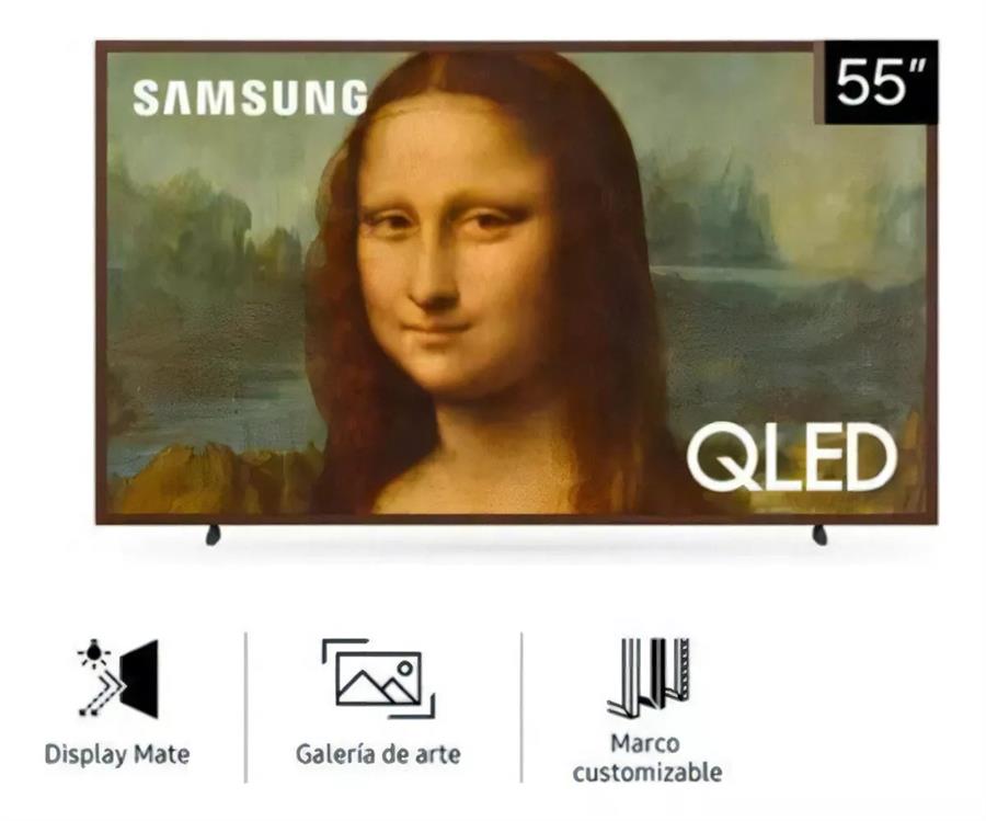 TV Smart Samsung 55'' 4K The Frame QLED Marron (Qn55ls03bagczbc)
