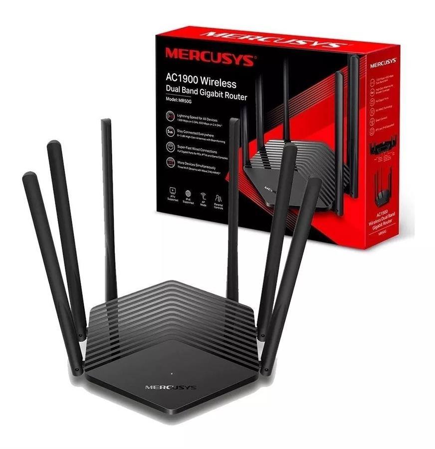 Router Mercusys doble banda AC1900 V1 MR50G
