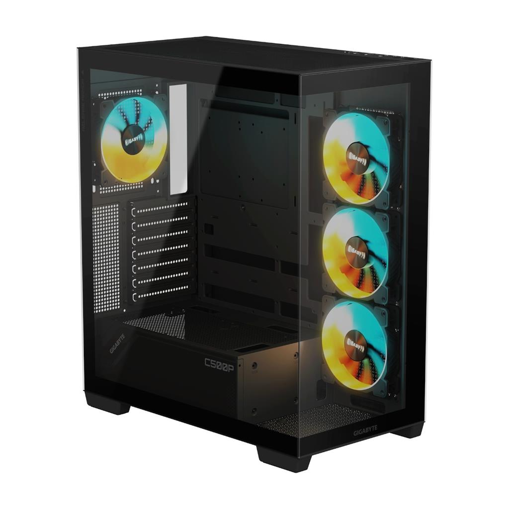 Gabinete GIGABYTE C500 PANORAMIC STEALTH Mid Tower S/Fuente Negro