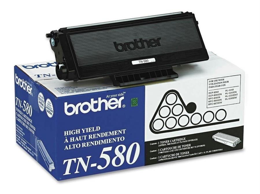 TONER BROTHER ORIGINAL (TN-580) NEGRO