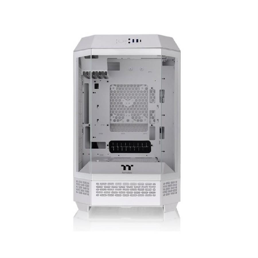 Gabinete TT The Tower 300 Mid-Tower TG x3 Fan x2 Snow White (1068)