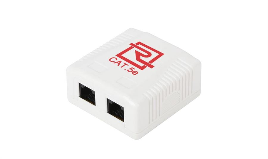 Roseta Doble Cat5e ReguVolt (RV-ROSETA-2U5E)