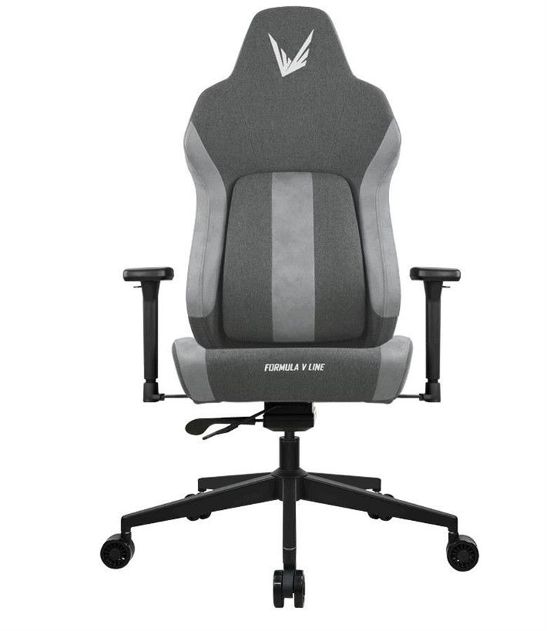 SILLA GAMER FORMULA V VIRON FABRIC LIGHT GREY