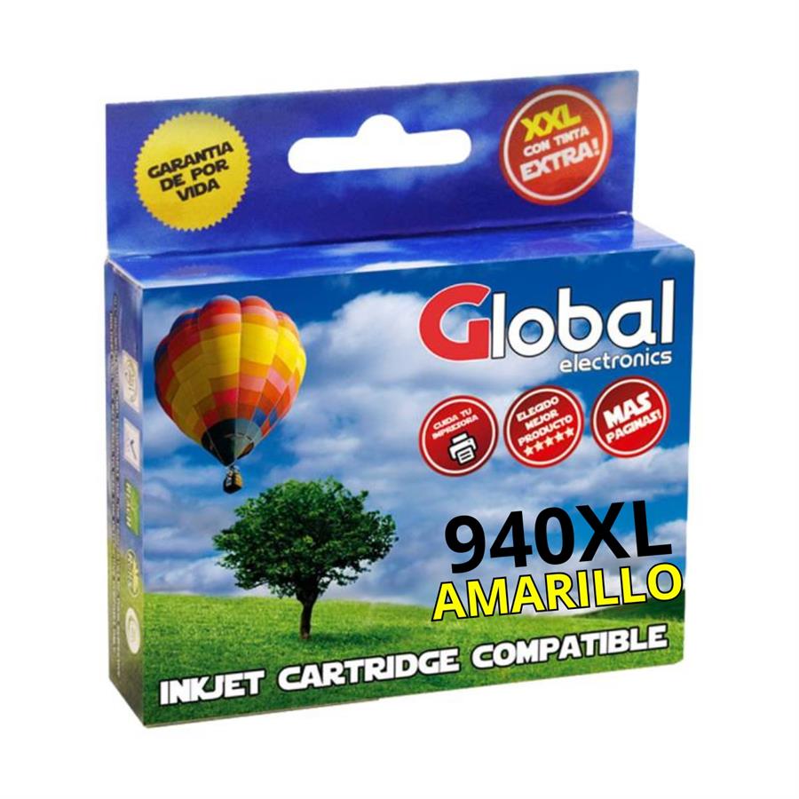 Cartucho HP 940XL Amarillo Alternativo Global