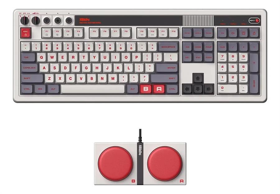 8Bitdo Teclado Retro 85HC01 108 N Edition Wired / Wireless Mecanico