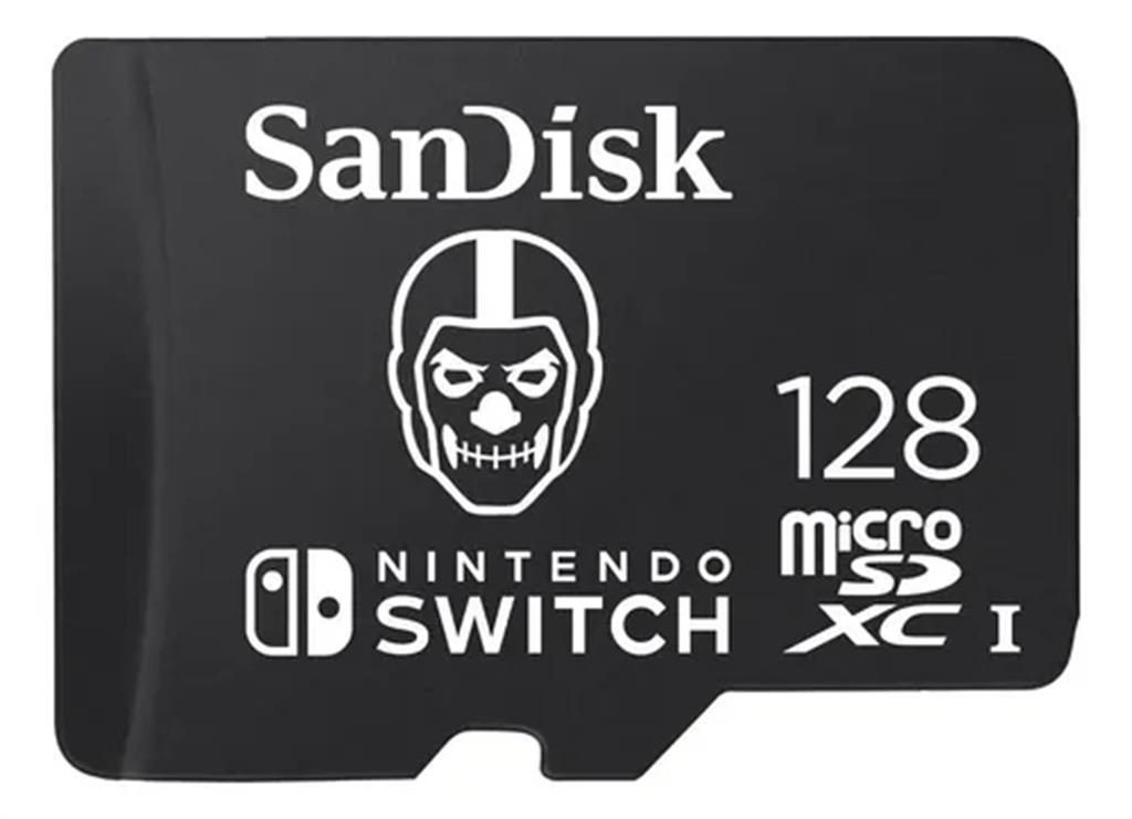 Tarjeta de Memoria Sandisk MicroSDXC 128GB UHS-I Card C10 U3 100Mb for Nintendo Switch Fortnite Edition