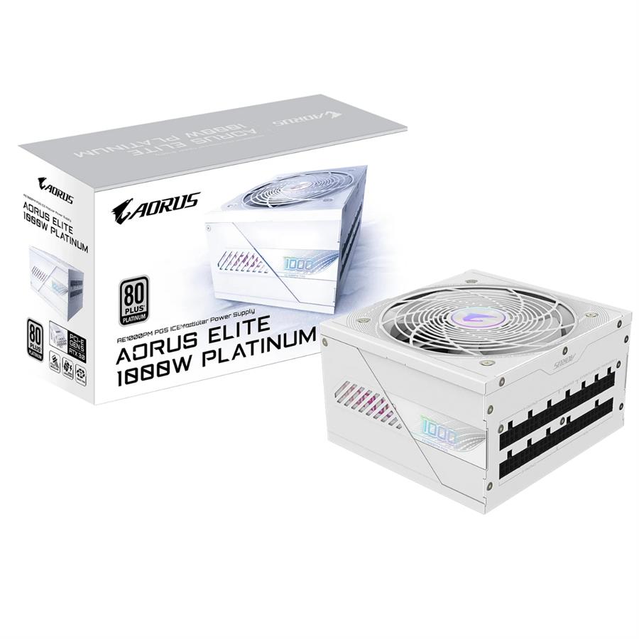 Fuente Gamer Gigabyte 1000W Aorus PG5 Ice 80 Plus Platinum Modular Atx3.0 White