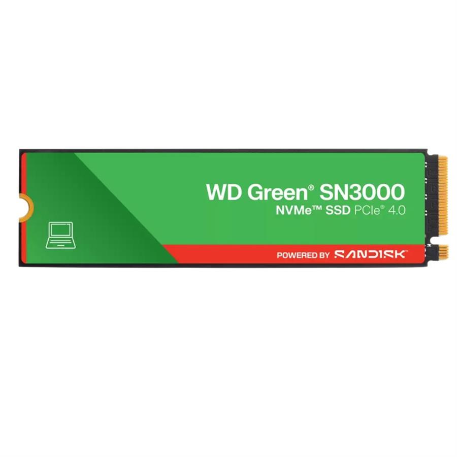 Disco SSD M.2 Western Digital 500GB Green SN3000 NVMe
