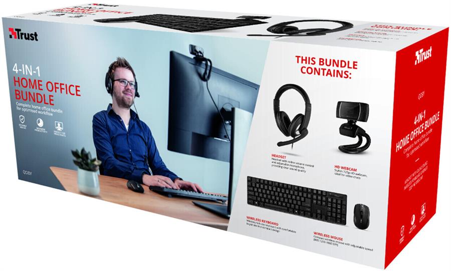 TRUST HOME OFFICE COMBO 4EN1 QOBY