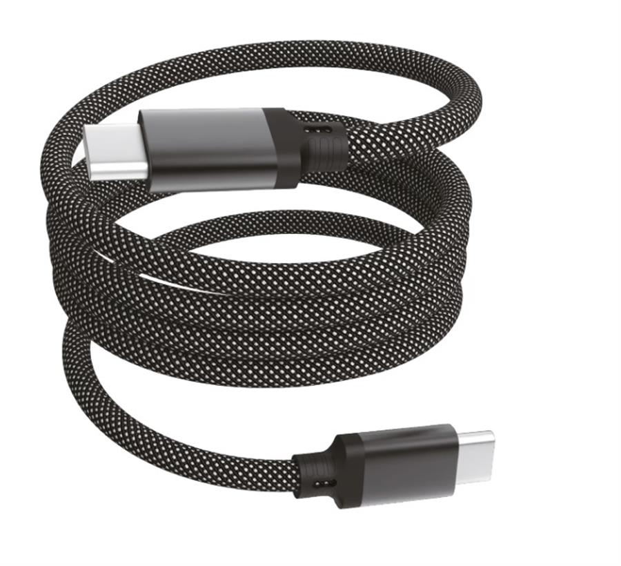 Cable Tipo-C a Tipo-C Magnetico 60w 1mts Negro Kolke (KCC-8746) 630812