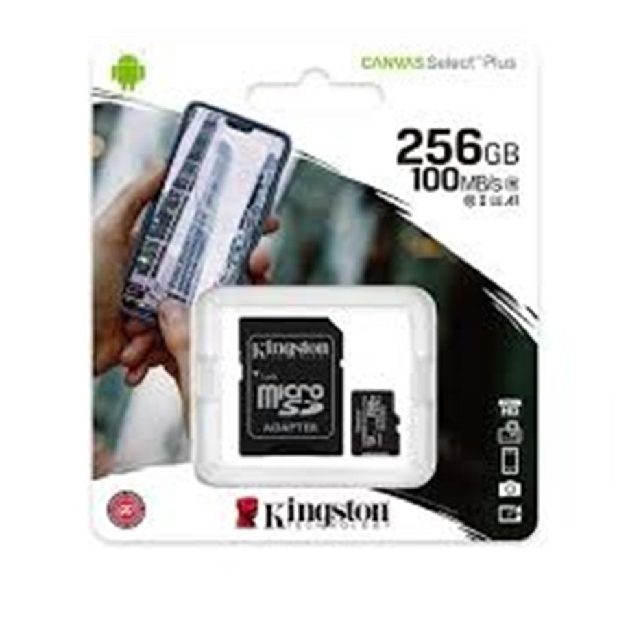Memoria Micro SD 256GB Kingston Canvas 100 mb/s