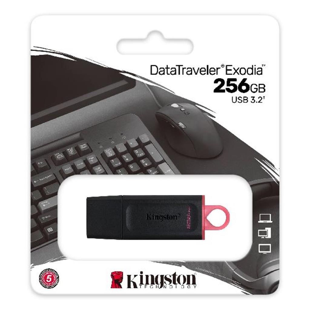 Pen Drive KINGSTON Exodia M 256GB USB 3.2 Gen 1 Tipo A Negro