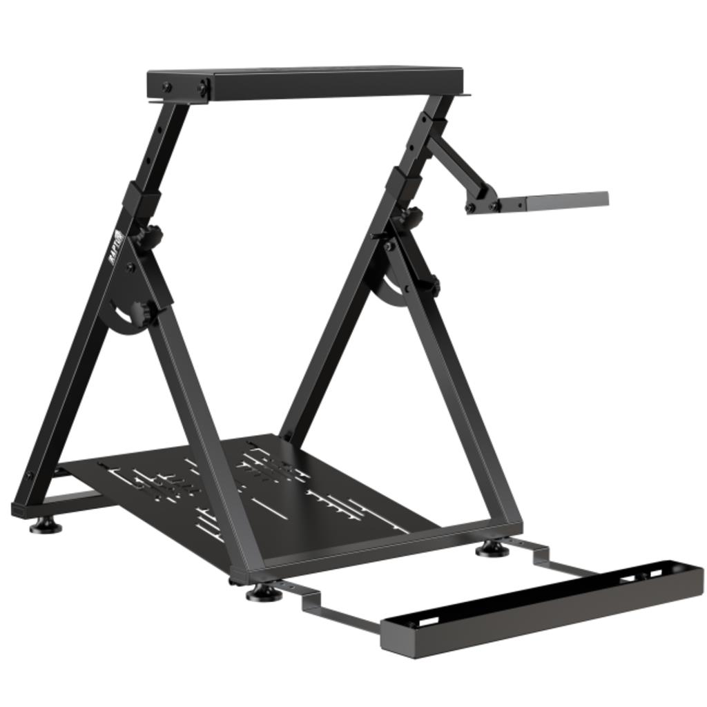 Simulador Raptor Overdrive con apoya volante con apoya pedales ajustable y soporte silla (3255)