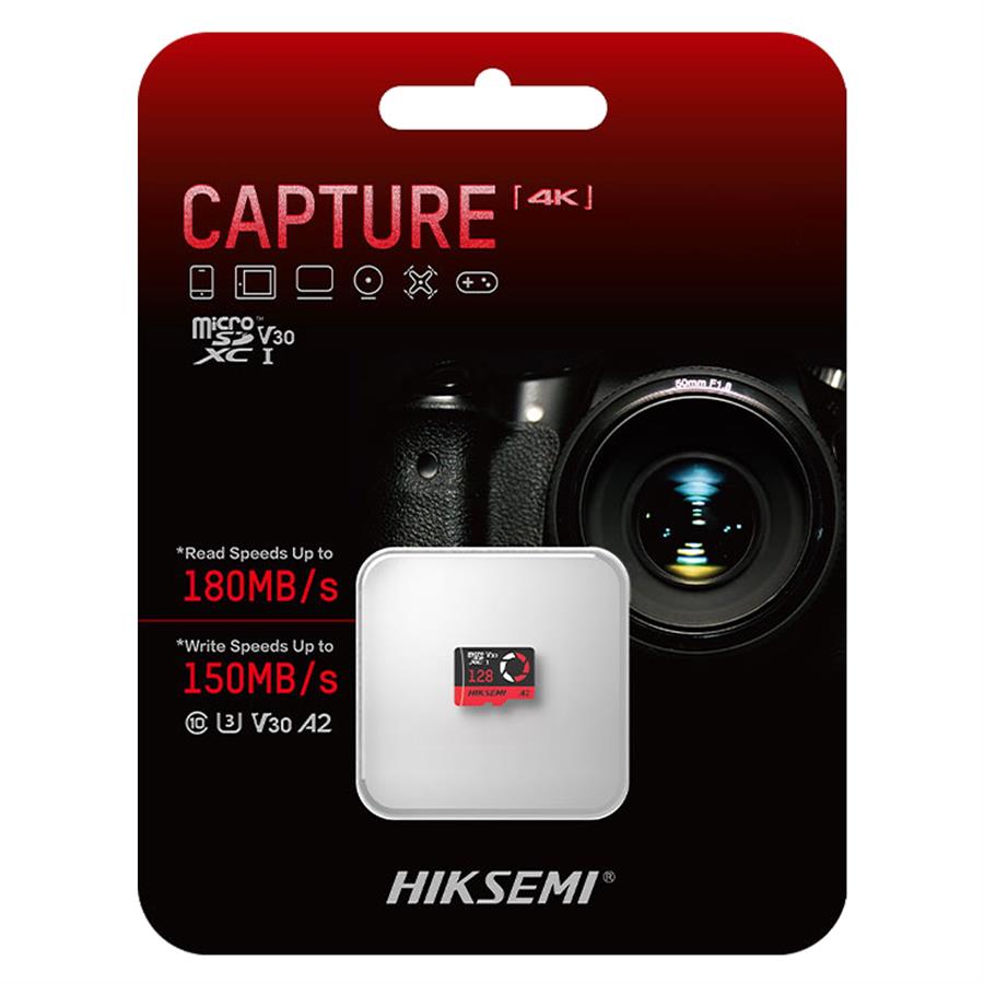 Memoria Micro SD HIKSEMI 128Gb Capture para camaras profesionales 4k