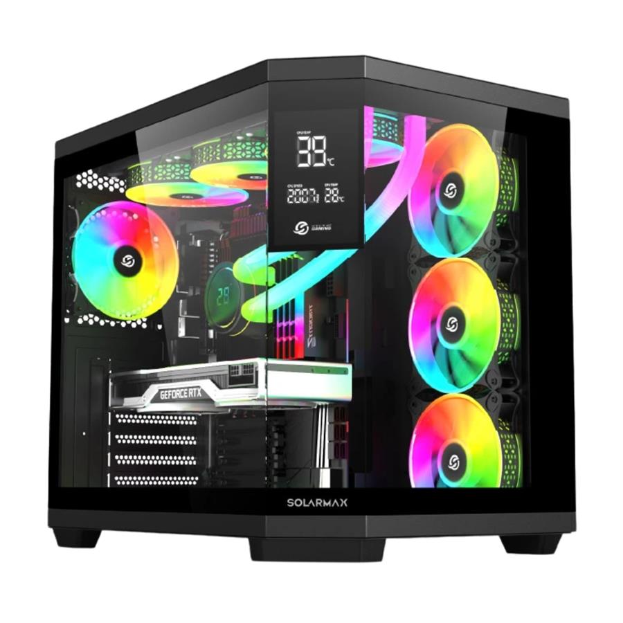 Gabinete Solarmax con pantalla LCD (CM-B950S) Negro