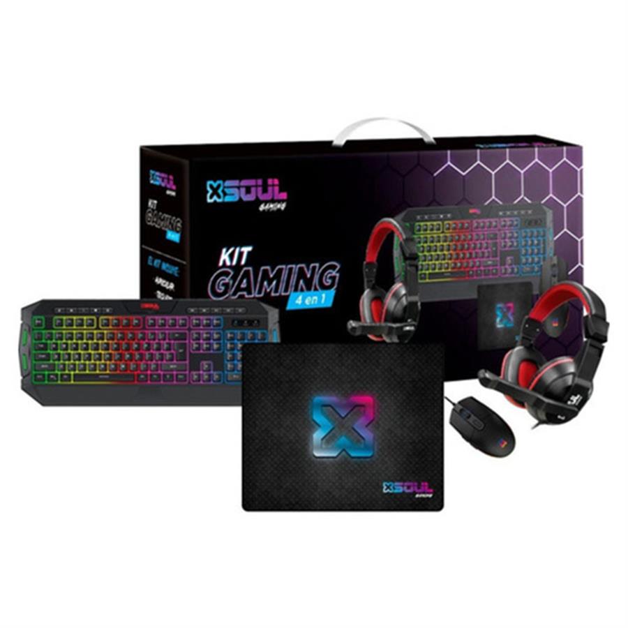 Combo Gamer 4 en 1  XSOUL  GAME-KIT4E1