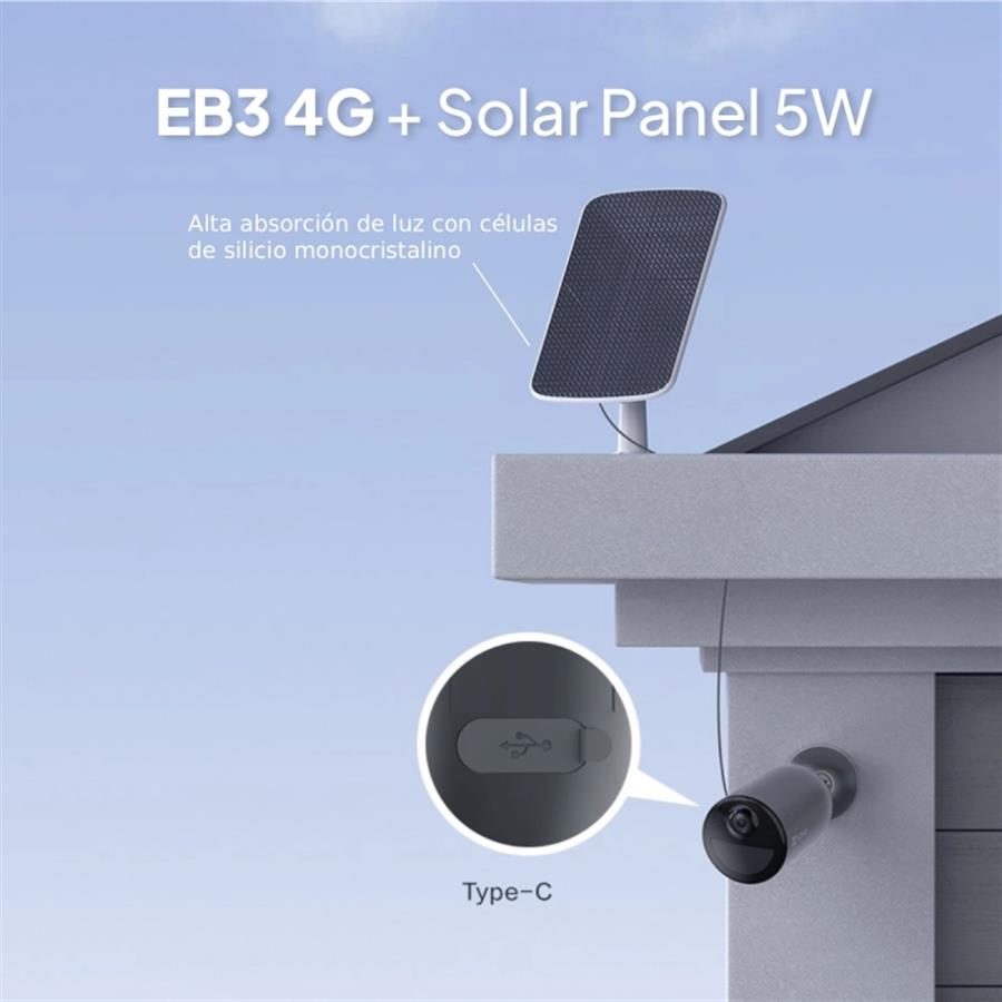 CAMARA EZVIZ EB3 3MP 4G /Solar panel Kit