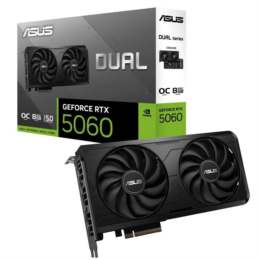 Placa de Video ASUS NVIDIA GeForce DUAL RTX5060 O8