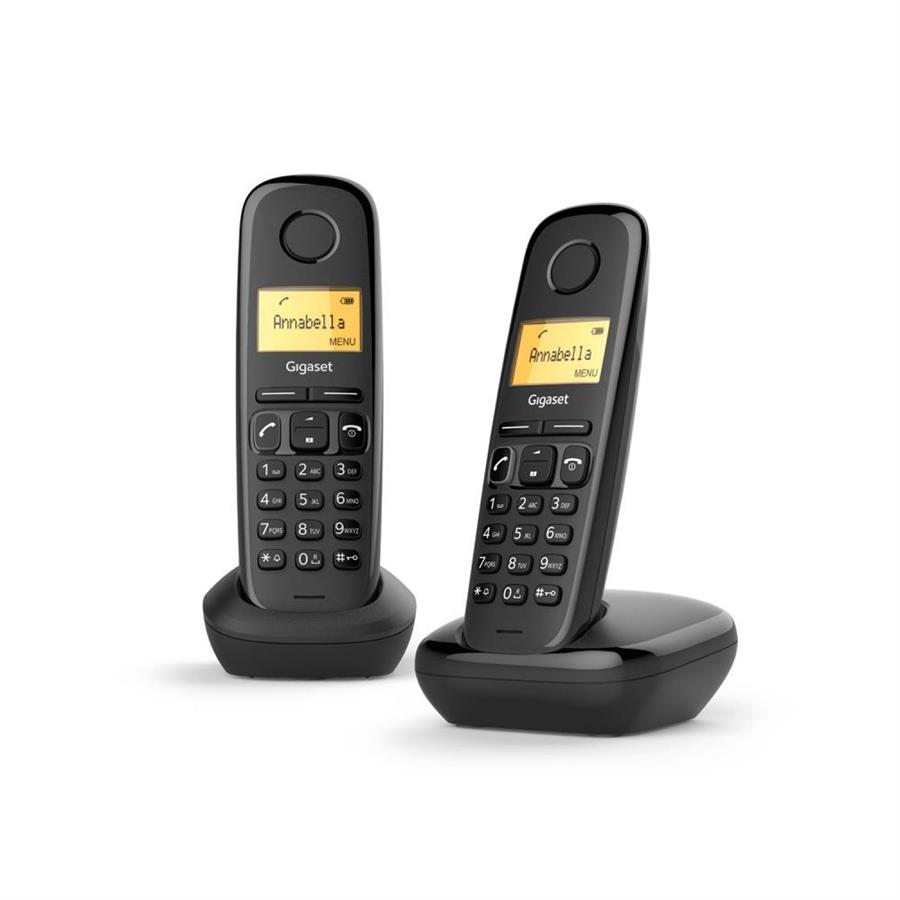 Teléfono Inalámbrico A270 Duo Negro Gigaset