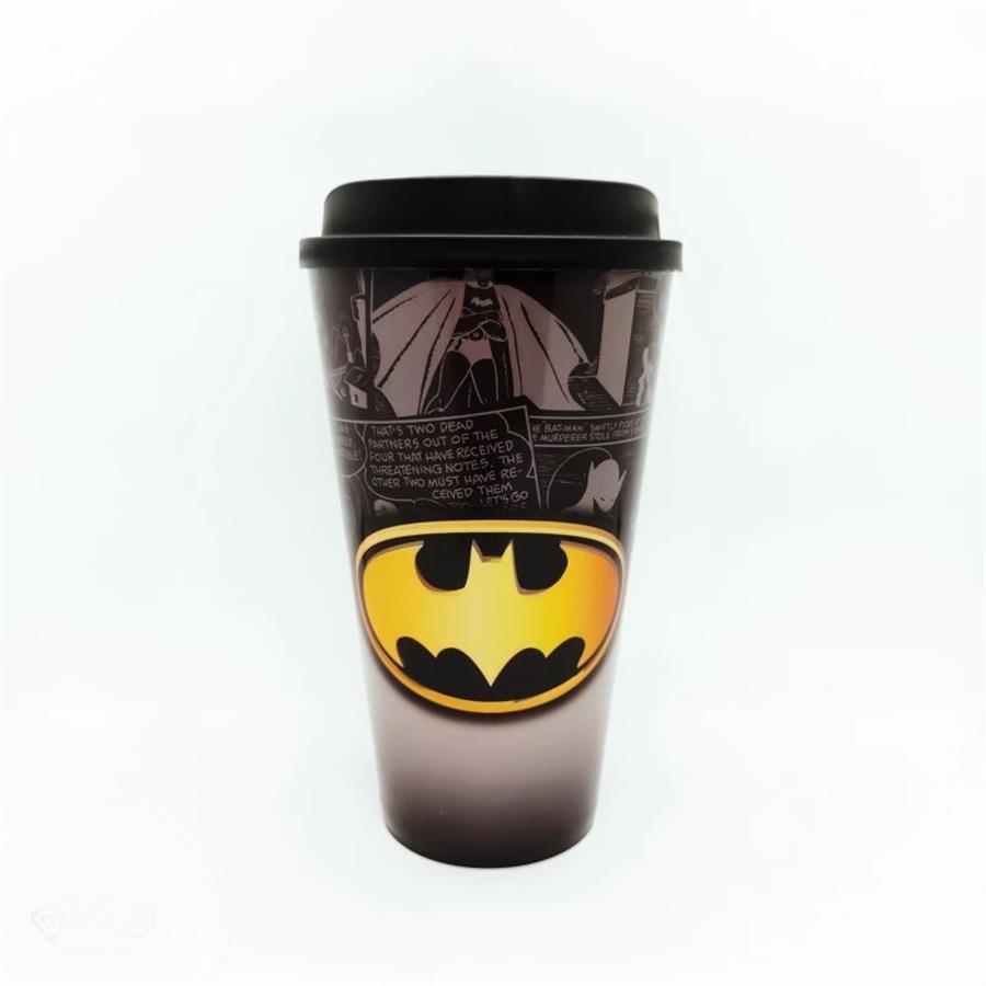 VASO PLASTICO BATMAN CINTO (CON TAPA )
