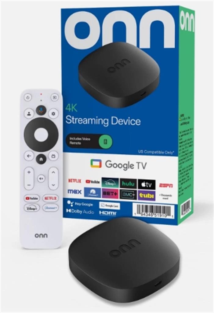 Onn 4K UHD Streaming TV Box Google TV 8GB 2GB ram