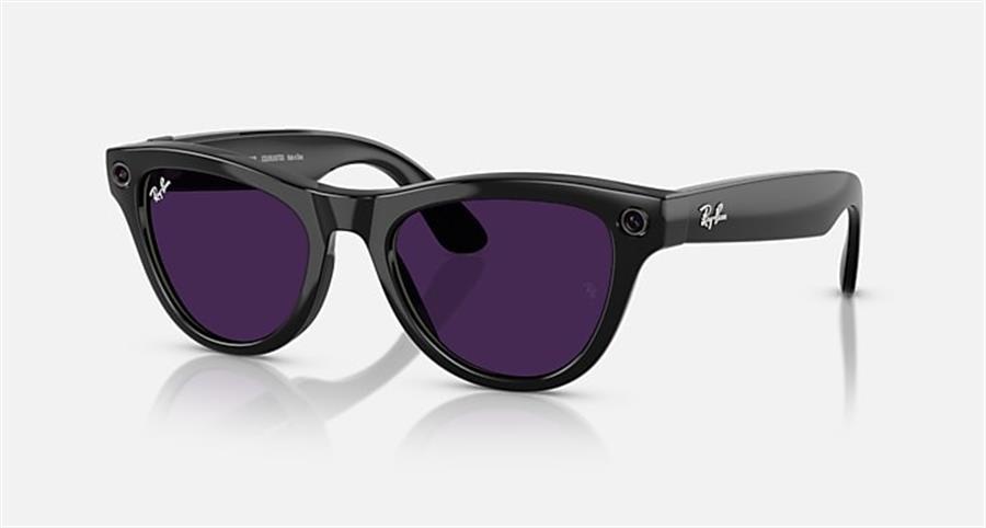 Rayban Meta Skyler - Shiny Black/Amethyst Transitions T150 S52 Gen1