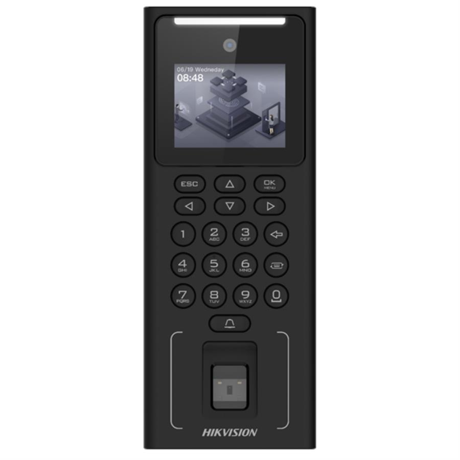 Control de Acceso/ terminal de reconocimiento facial, huella y mifare Hikvision