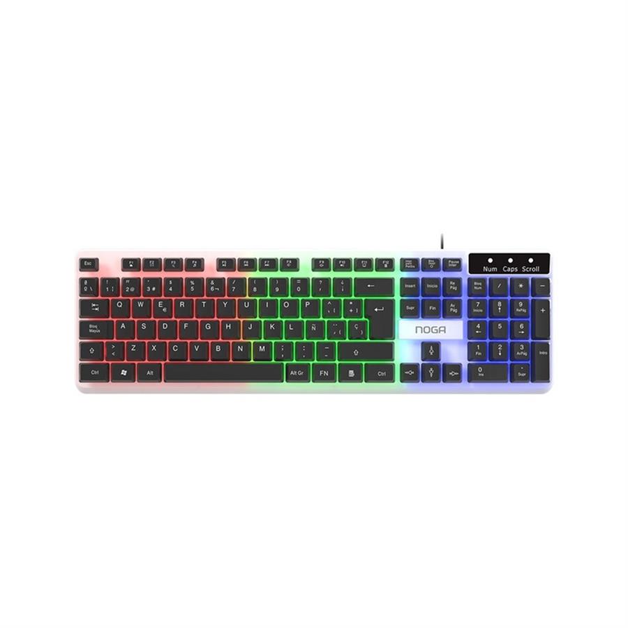 COMBO GAMER NOGA NKB-413 NEGRO (TECLADO+MOUSE+MOUSE PAD) RETROILUMINADO4682