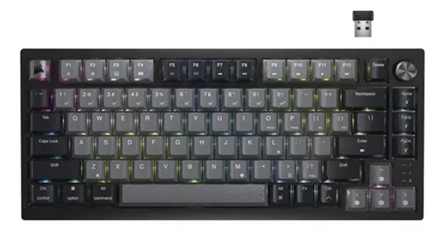 Teclado gamer mecanico CORSAIR RGB 75 % K65 PLUS WIRELESS