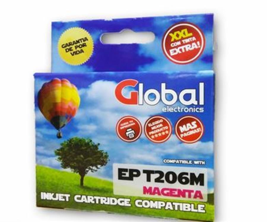 Cartucho Global T206M Alternativo Magenta