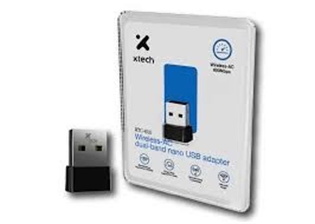 Adaptador Xtech, Nano Usb , inalambrico Ac , doble