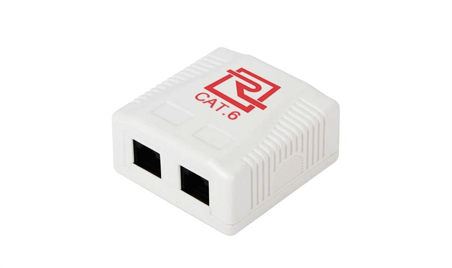 Roseta Doble Cat6 ReguVolt (RV-ROSETA-2U6)