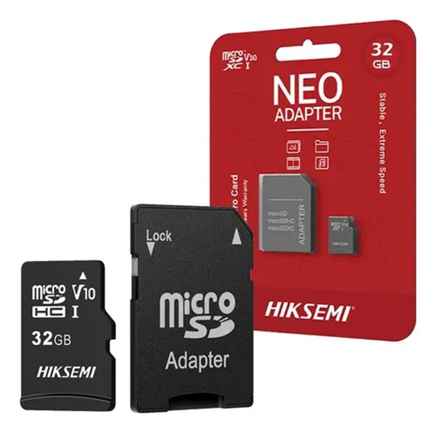 Memoria MicroSD HIKSEMI 32GB Neo con adaptador