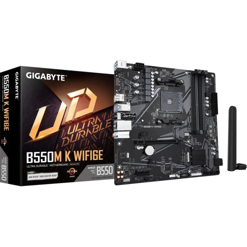 Motherboard GIGABYTE B550M K WIFI6E AM4 DDR4