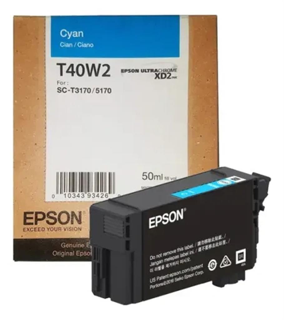 Cartucho de Tinta  Plotter Epson T40W Cian