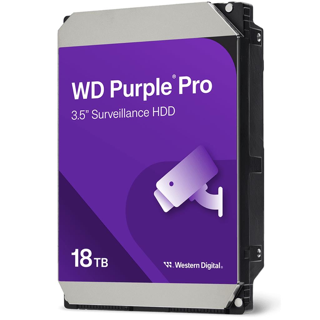 Disco Interno HDD WESTERN DIGITAL Purple Pro 18TB 3.5" SATA 3.0 512MB 7200rpm