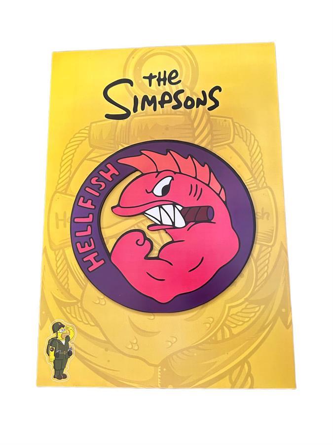 CUADRO GAMER 3D SIMPLE HELLFISH THE SIMPSONS