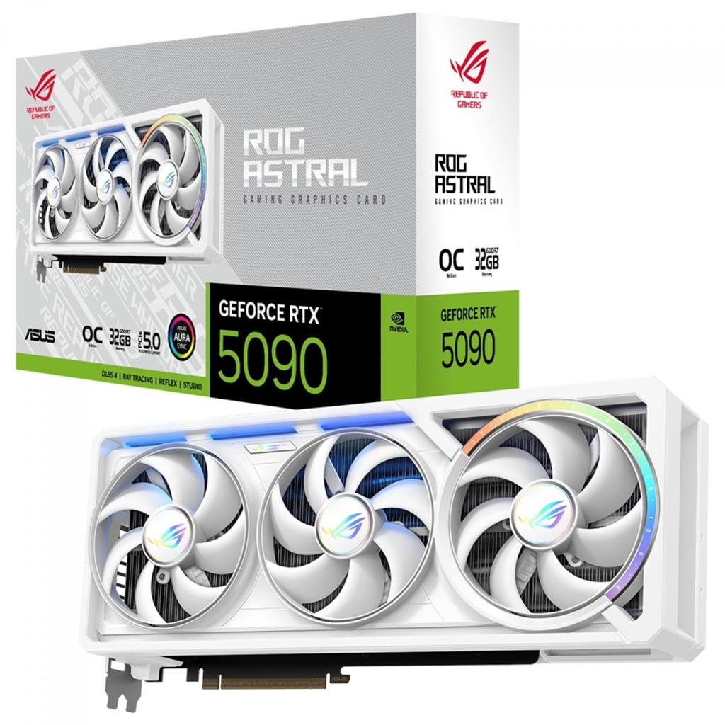Placa de Video ROG ASTRAL GeForce RTX™ 5090 32GB WHITE OC