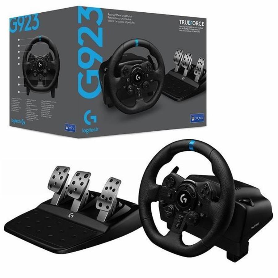Volante y pedales Logitech G923 Racing para PS5, PS4 y PC (941-000147)