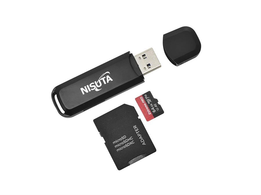 Lectograbador de Memorias SD y mini SD USB 3.0 Nisuta (NSCR10)