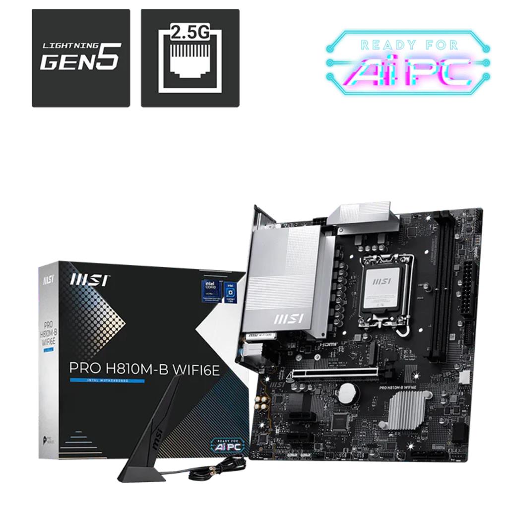 Motherboard MSI PRO H810M-B WIFI6E LGA 1851 DDR5