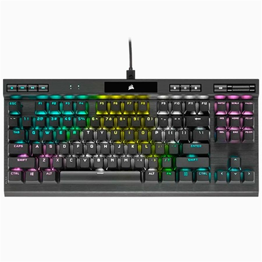 Teclado Corsair K70 RGB TKL Champion Series c/teclas PBT Double Shot Pro