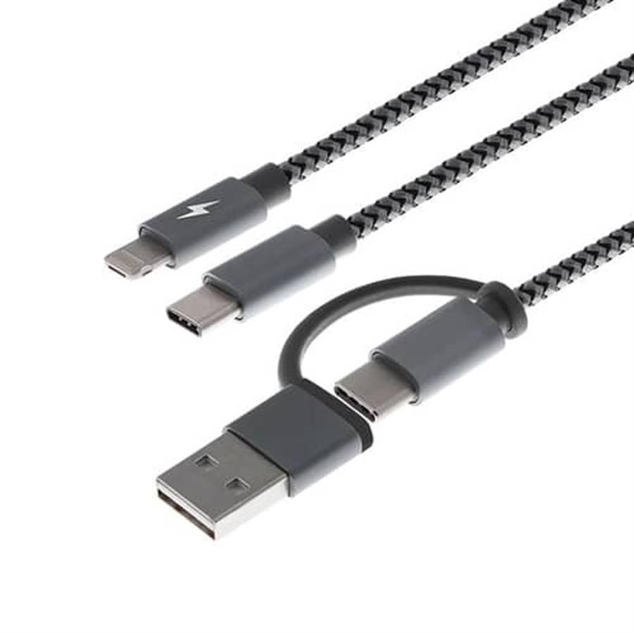 Cable multifuncional para carga 5 en 1
