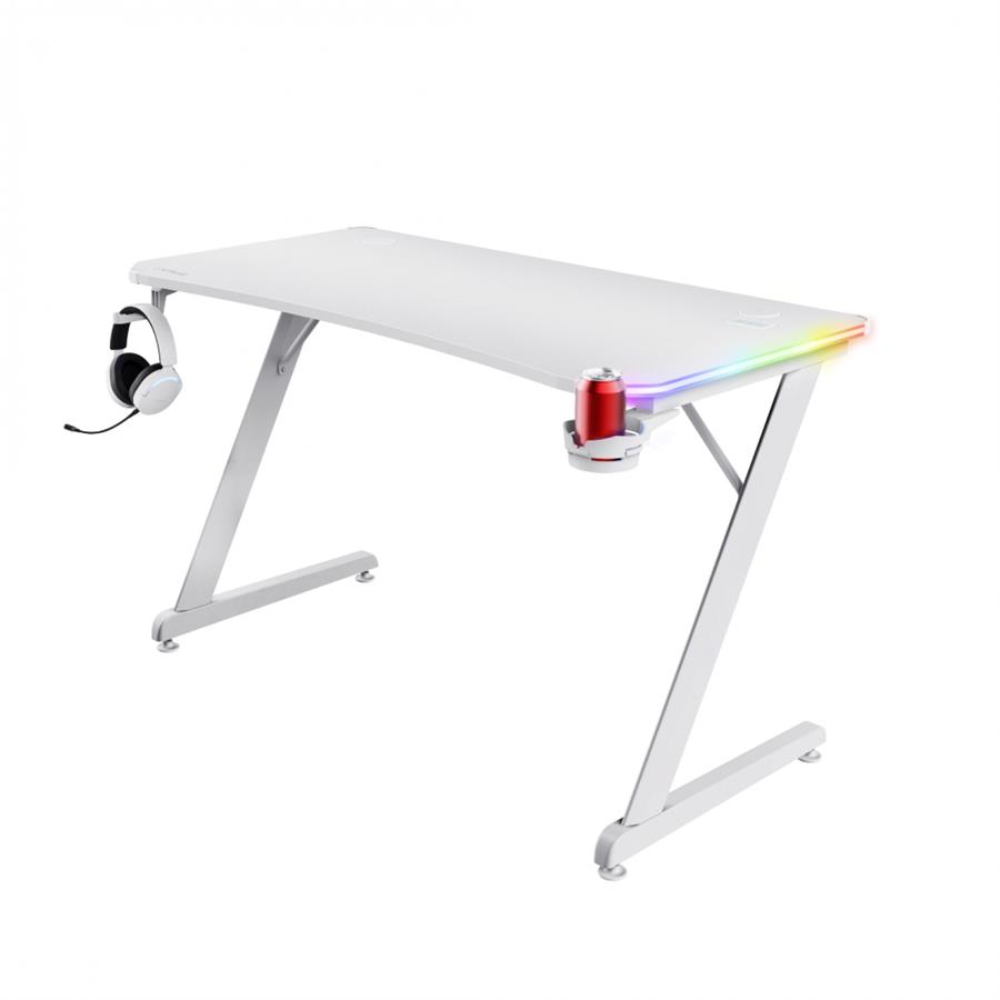ESCRITORIO TRUST GXT709W LUMINIUS RGB WHITE