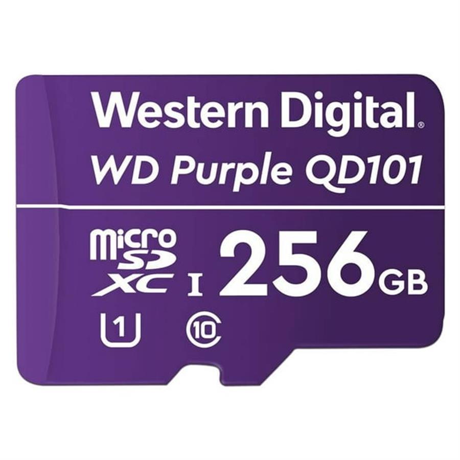 Tarjeta de Memoria WESTERN DIGITAL Purple MicroSDXC 256GB UHS-I U1 V10