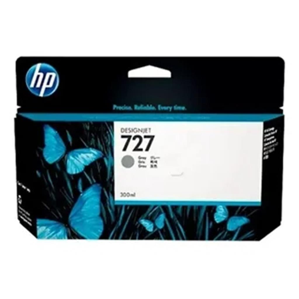 Cartucho de Tinta Plotter HP 727 Gris 300ML